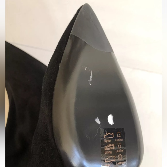 Sz 6.5, Rag & bone stretchy suede leather Booties, 3”heel,new, black - Picture 6 of 7